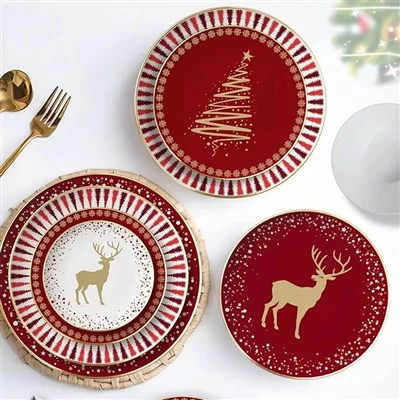 Set Kutleri Seramik Klasik Krismas