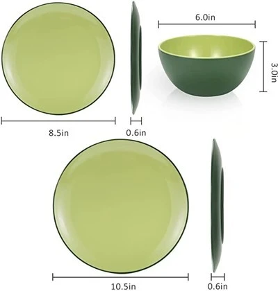 Colored Glaze Tableware Set