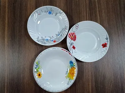 Opal Glass Plates တွေကို ပုံစံအမျိုးမျိုးနဲ့ ရနိုင်ပါသလား။